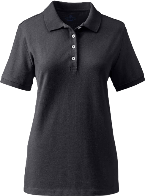 Women's Banded Short Sleeve Fem Fit Mesh Polo