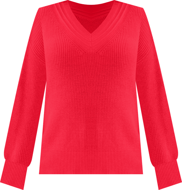 Petite Textured Stitch V-Neck Sweater, Macy's Exclusive