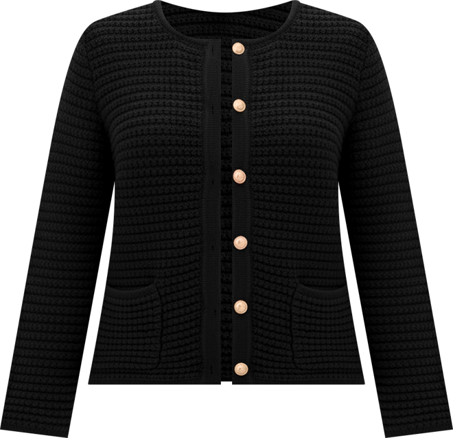 I.N.C. International Concepts Plus Size Textured Button-Front