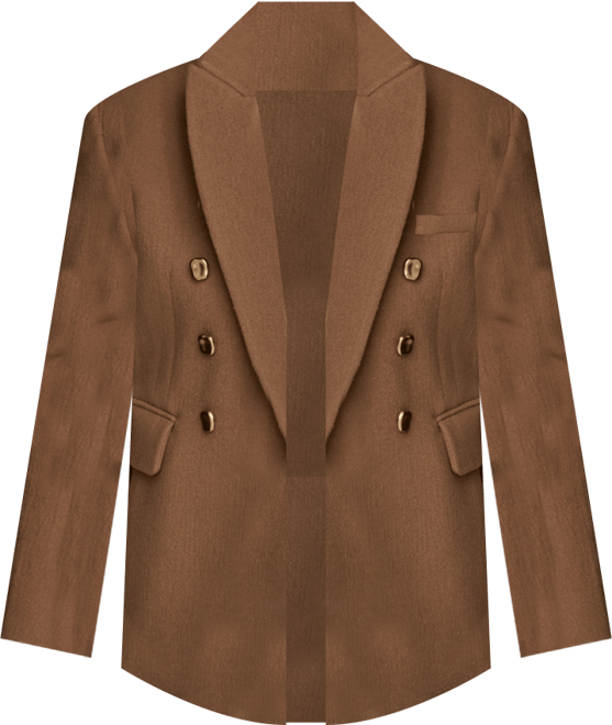 Women's Double Breasted Buttoned Blazer