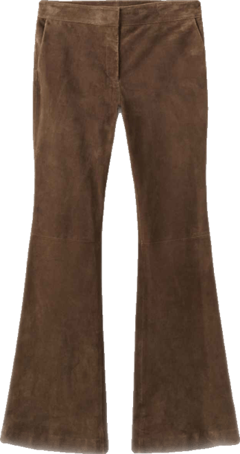 Women's Suede Flare Pants