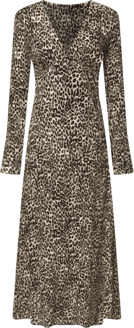 Women's Printed V-Neck Dress