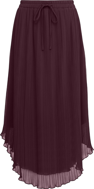 Women's Curved-Hem Pleated Skirt, Macy's Exclusive