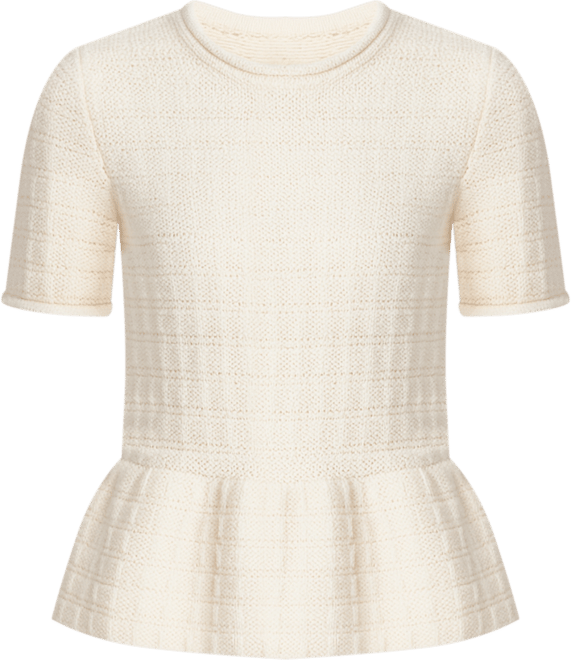 Women's Ruffles Detail Textured Sweater