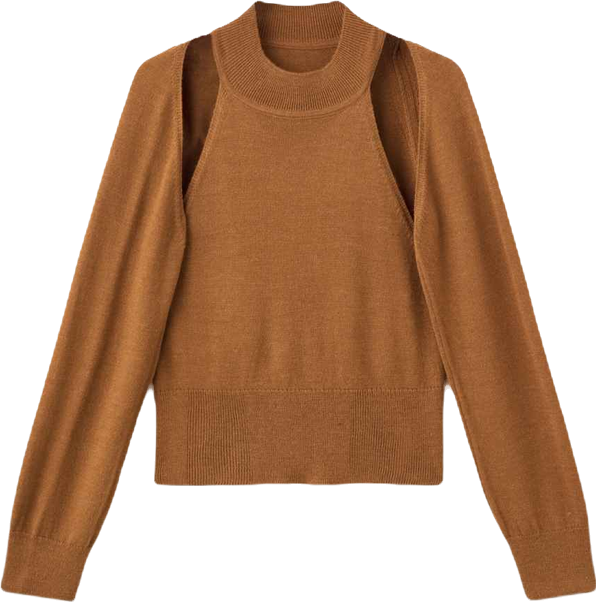 Women's Cardigan-Style Detailing Sweater