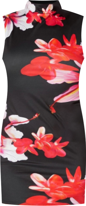 Women's Padded Shoulder Mini Dress