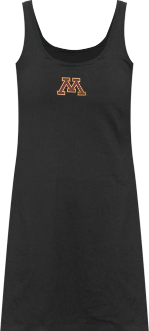Women's Black Minnesota Golden Gophers Logo Scoop Neck Dress