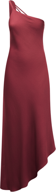 Women's Asymmetrical Satin Dress