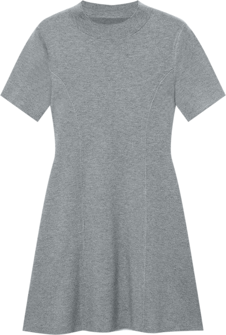 Women's Fine-Knit Flared Dress