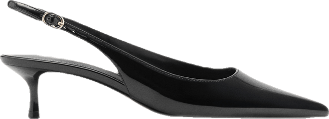 Women's Kitten-Heel Patent Leather Shoes