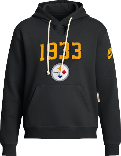 Women's Black Pittsburgh Steelers 1933 Sideline Standard Issue Dri-fit Hoodie