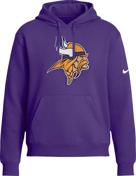 Women's Purple Minnesota Vikings Club Fleece Pullover Hoodie