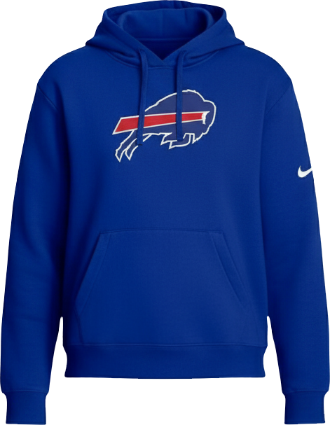 Women's Royal Buffalo Bills Club Fleece Pullover Hoodie