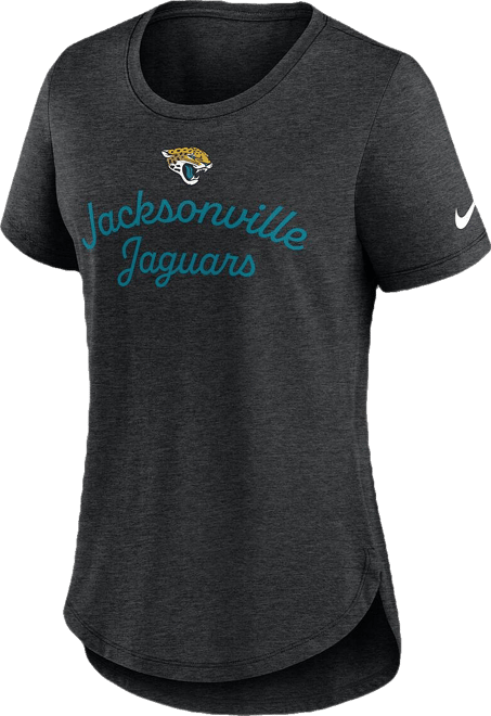 Women's Black Jacksonville Jaguars Script Tri-Blend T-Shirt