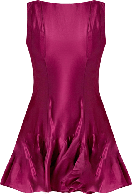 Women's Godet Sleeveless Mini Dress