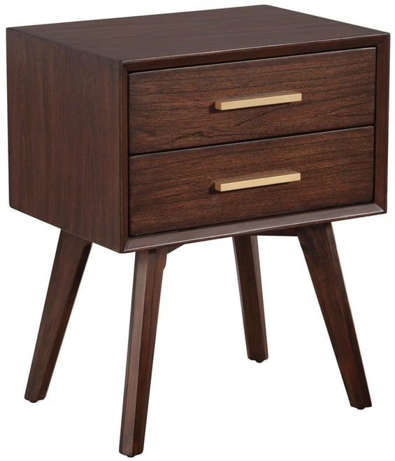 2-Drawer Nightstand for Bedroom Storage and Organization
