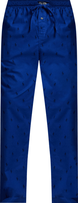 Men's Flannel Pony-Print Pajama Pants