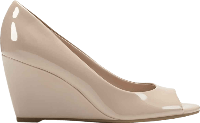 Women's Tufflove Peep Toe Wedge Pumps