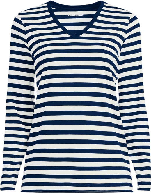 Women's Supima Cotton Long Sleeve V-Neck T-Shirt