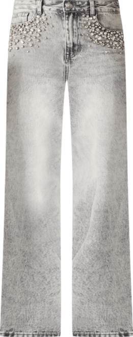 Women's Eras Crystal Embellished Straight Leg Jeans