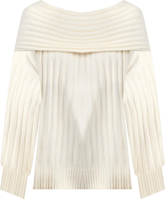 Women's Oversized Off Shoulder Sweater