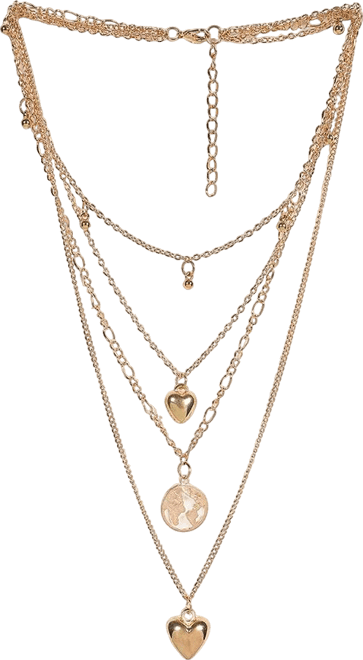 Women's Heart Layered Necklace