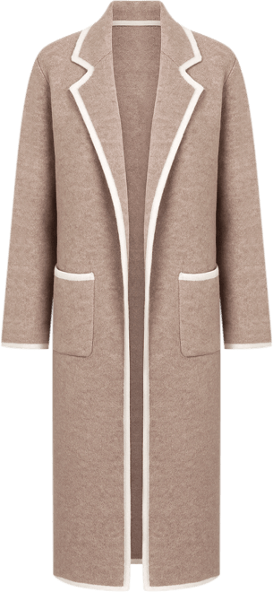 Women's Katia Contrast Trim Coatigan