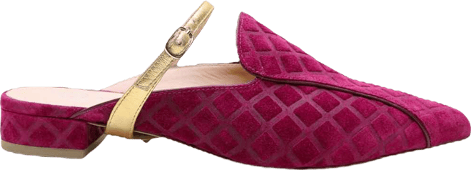 Women's Gold Twiggy Customizable Loafer Slide