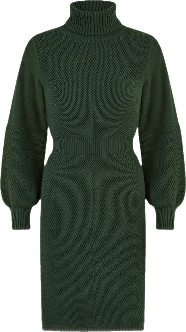 Women's Roll Neck Knitted Dress