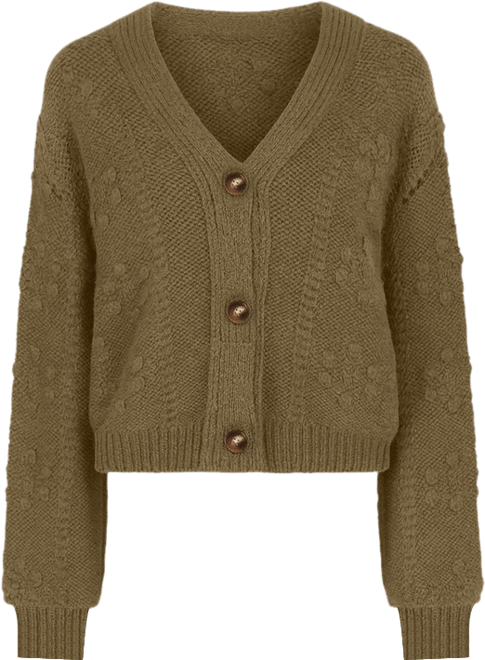 Women's Melody Textured Button Up Cardigan