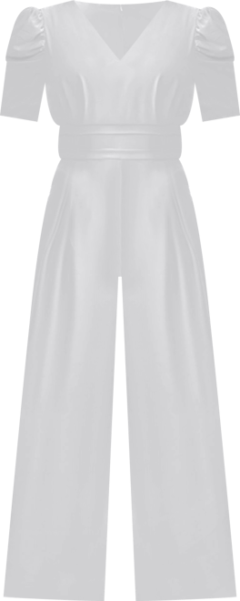 Women's V-Neck Wide Leg Jumpsuit