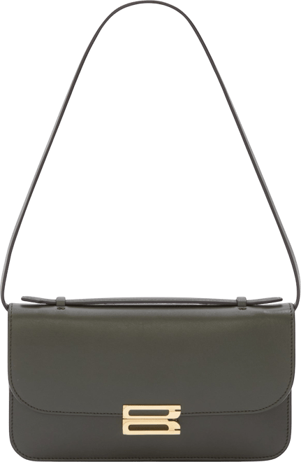 Dorian Pochette In Dark Olive Leather