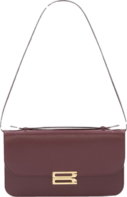 Dorian Pochette In Burgundy Leather
