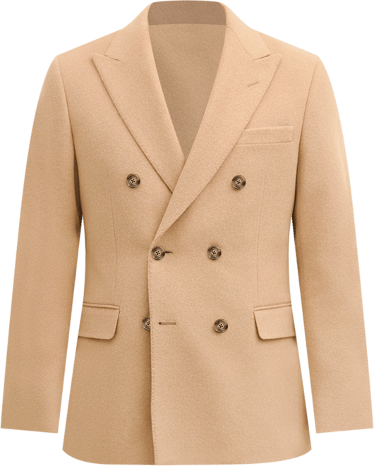 Classic Fit Camel Hair Double-Breasted 1818 Sport Coat