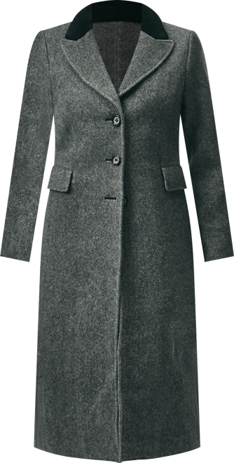 Chesterfield Coat in Wool Blend
