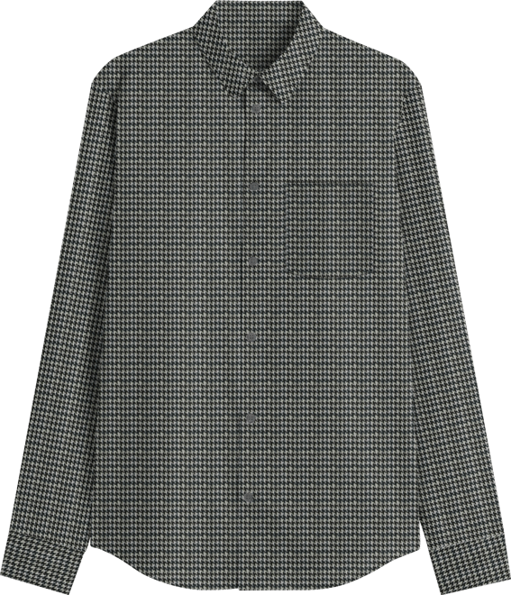 Men's Houndstooth Long Sleeve Shirt