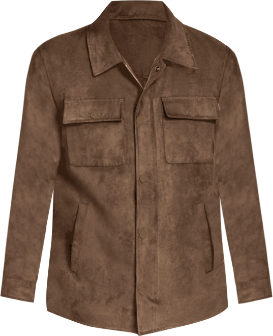 Men's Microsuede Shirt Jacket