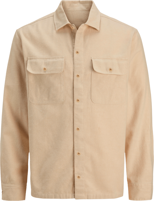 Men's Solid Cloud Soft Flannel Long Sleeve Shirt