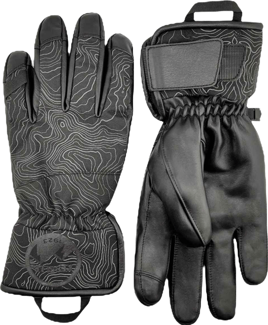 Men's Men`s Waterproof Ergo Grip Leather Palm Snow Gloves Aspen