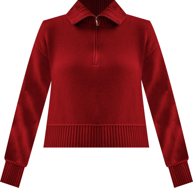 Women's Relaxed Fit Wool-Cashmere Blend Sweater