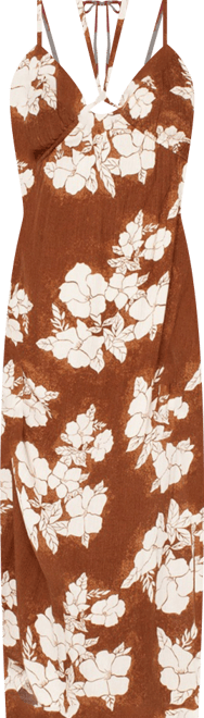 Women's Sunshine Crush V-Neck Midi Dress