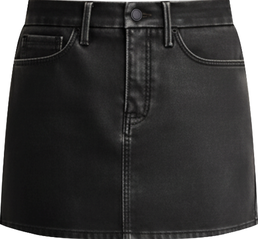 Women's Faux-Leather Mini Skirt