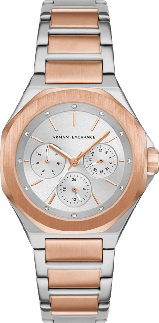 Armani Exchange Women's Multifunction Two-Tone Stainless Steel Watch, 36mm