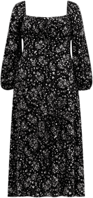 Women's Abbigail Long Sleeve Print Maxi Dress