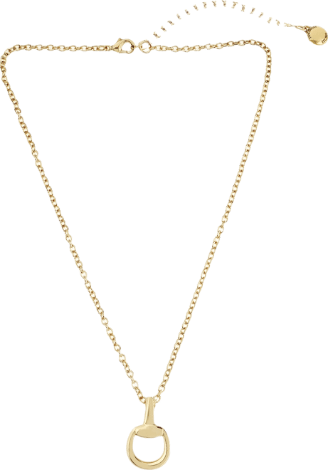 Gold Collegiate Link Pendant Necklace