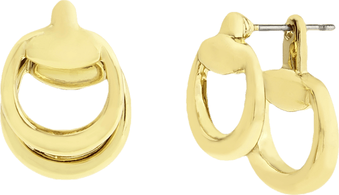 Gold Collegiate C Link Jacket Earrings