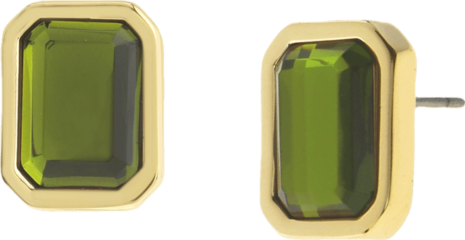 Olivine Gem Stud Earrings