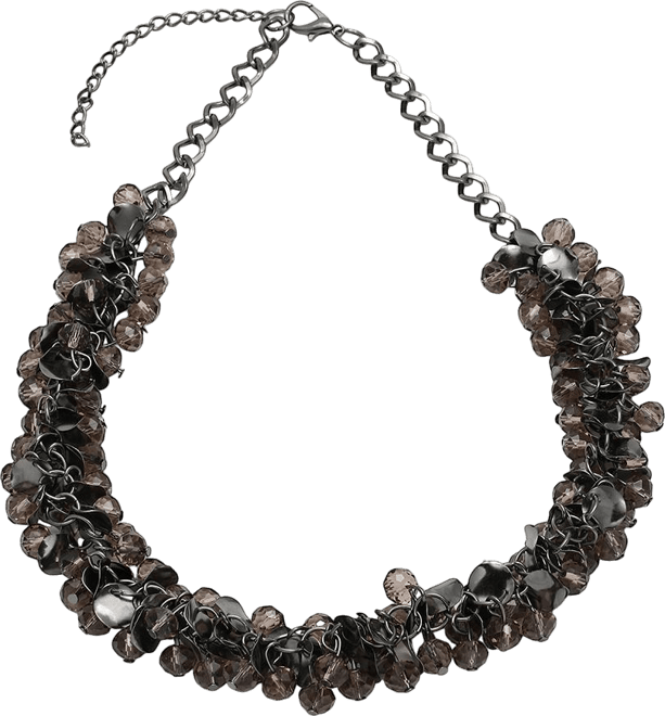 Women's Silver Cluster Collar Neckalce