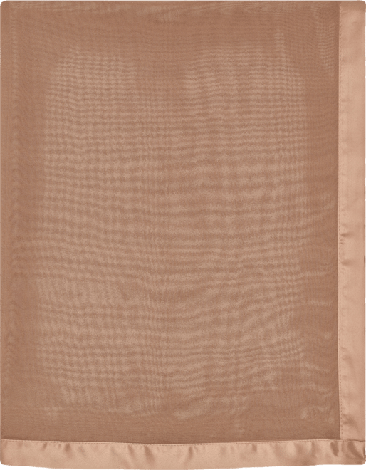 Elegant Satin-Trim Chiffon Evening Wrap