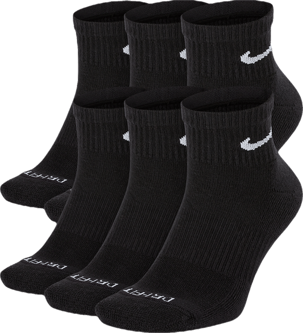 Unisex 6-Pack Dri-fit Ankle Socks